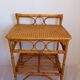 Pair of bamboo bedside tables