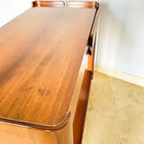 Walnut coffee table with two drawers, Italy 1970s
