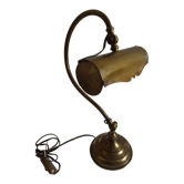 Gilded brass articulated desk lamp circa 1900