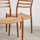 Set of 6 model 78 chairs in teak by Niels O. Møller, Denmark, 1960s.