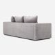 Sofa kopenhaga silver velour, scandinavian design