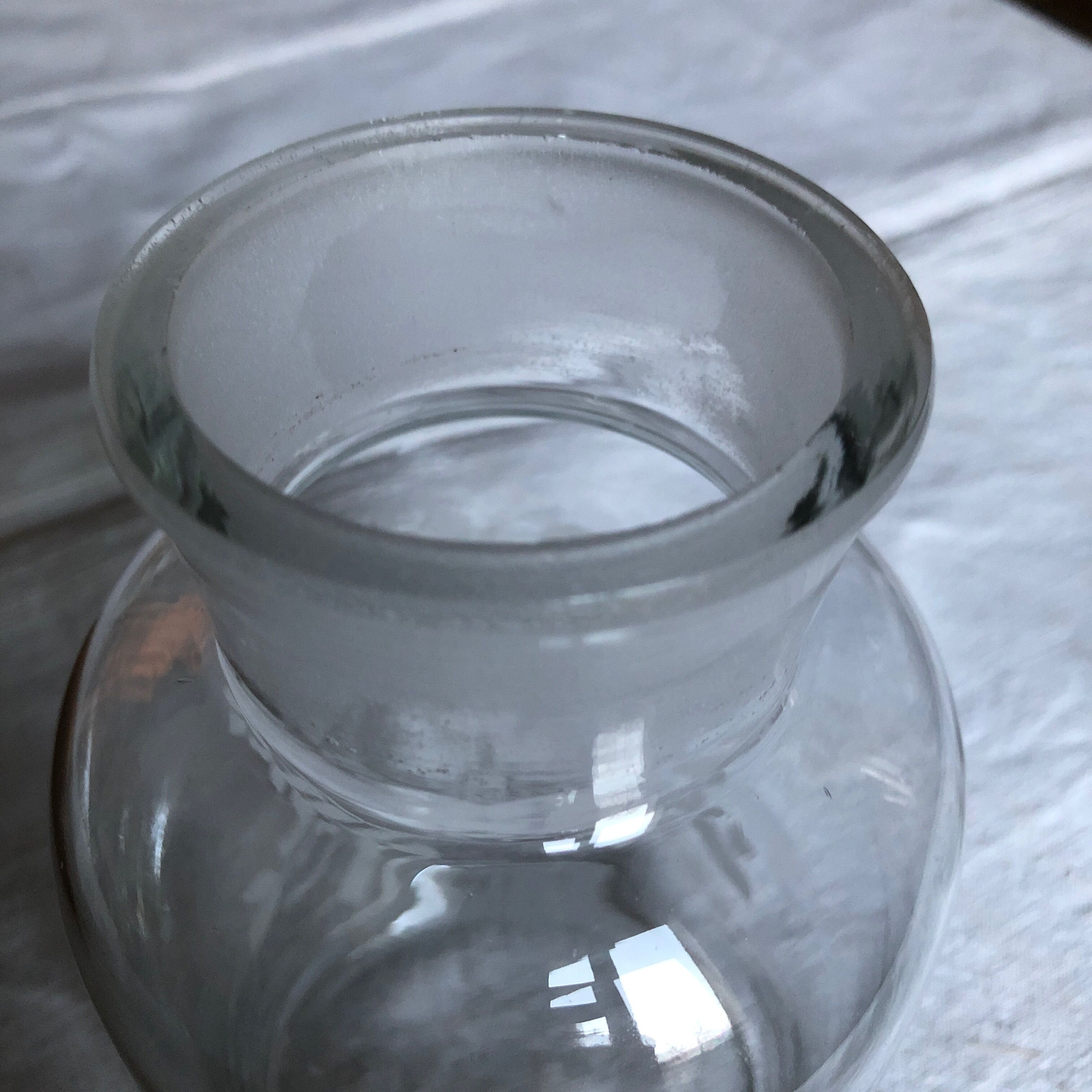 Engraved flask, floral pattern, bathroom decoration