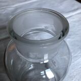 Engraved flask, floral pattern, bathroom decoration