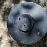 Metal wall light with glass globe