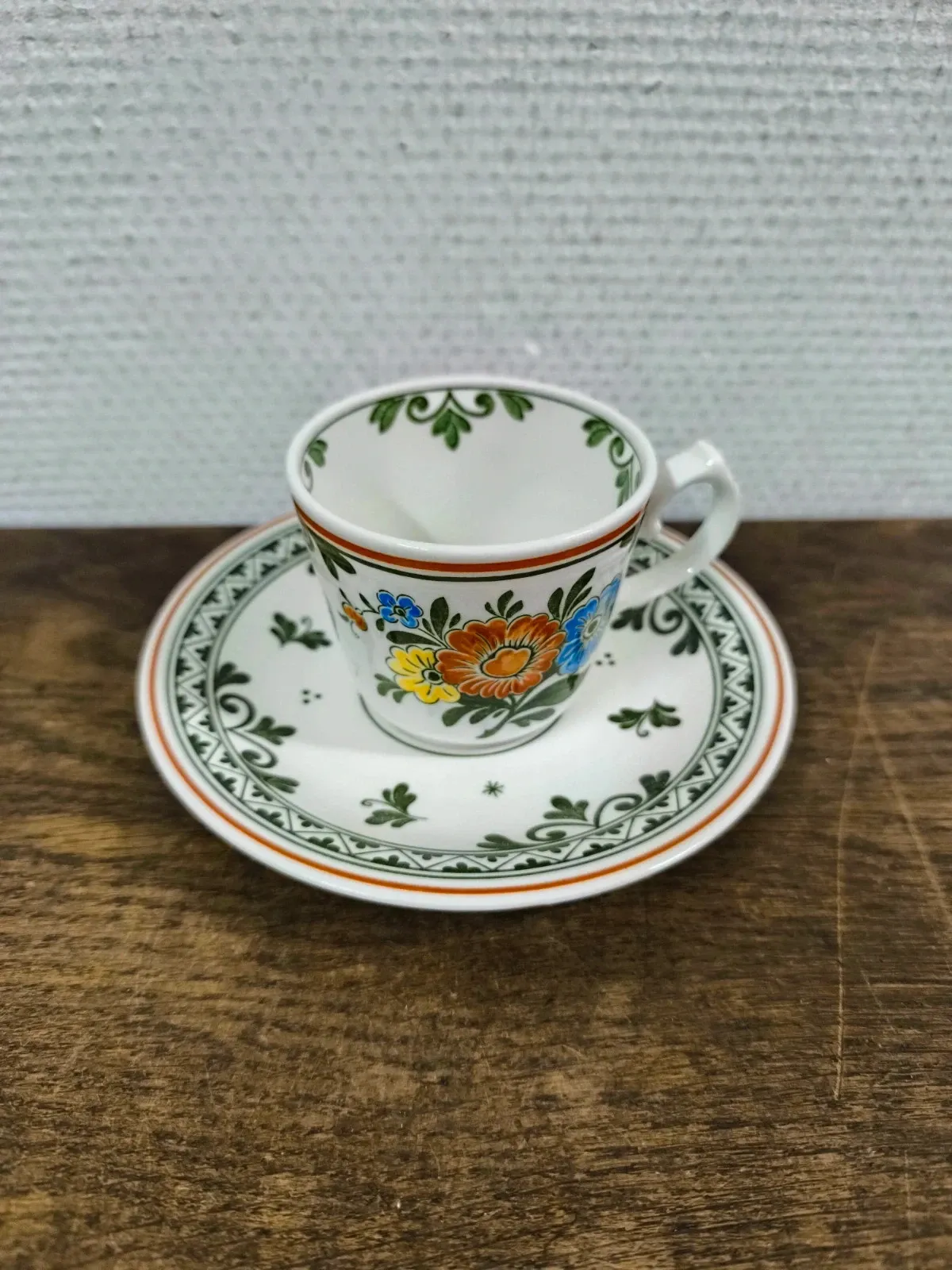 Cup and saucer Villeroy & Boch "Alt Amsterdam" Vintage Porcelain
