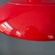 Vintage Space Age red metal pendant light