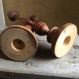 Wooden candle holders