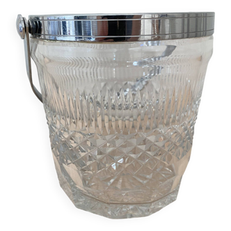 Cut glass ice bucket