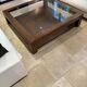Wood and glass coffee table
