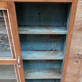 Old Art Deco display case in Burmese teak
