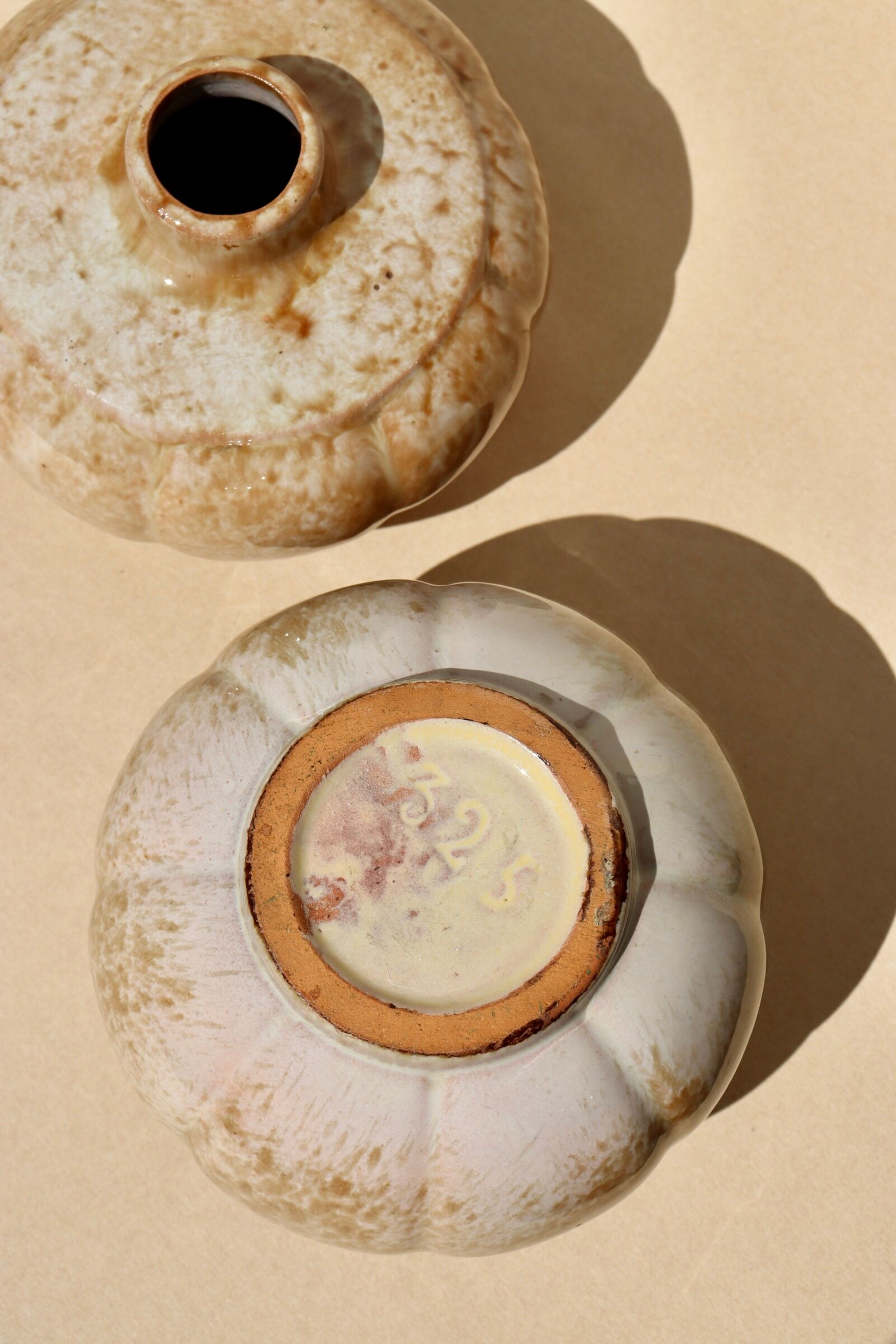 Set of two ceramic vases