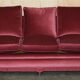Sofa set and a pair of Victorian velvet armchairs.