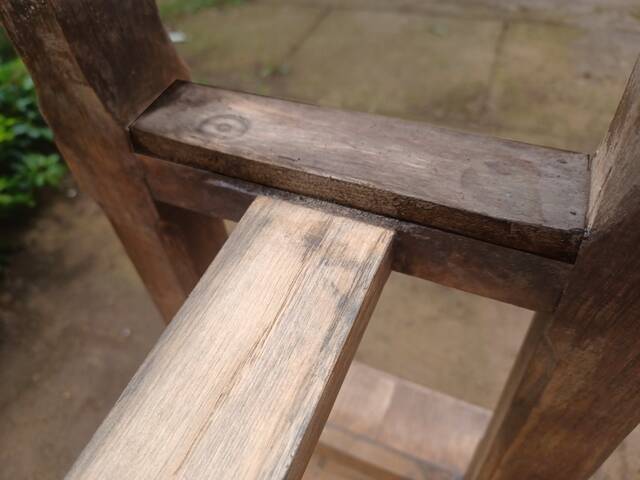 Antique solid oak farm benches