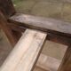 Antique solid oak farm benches