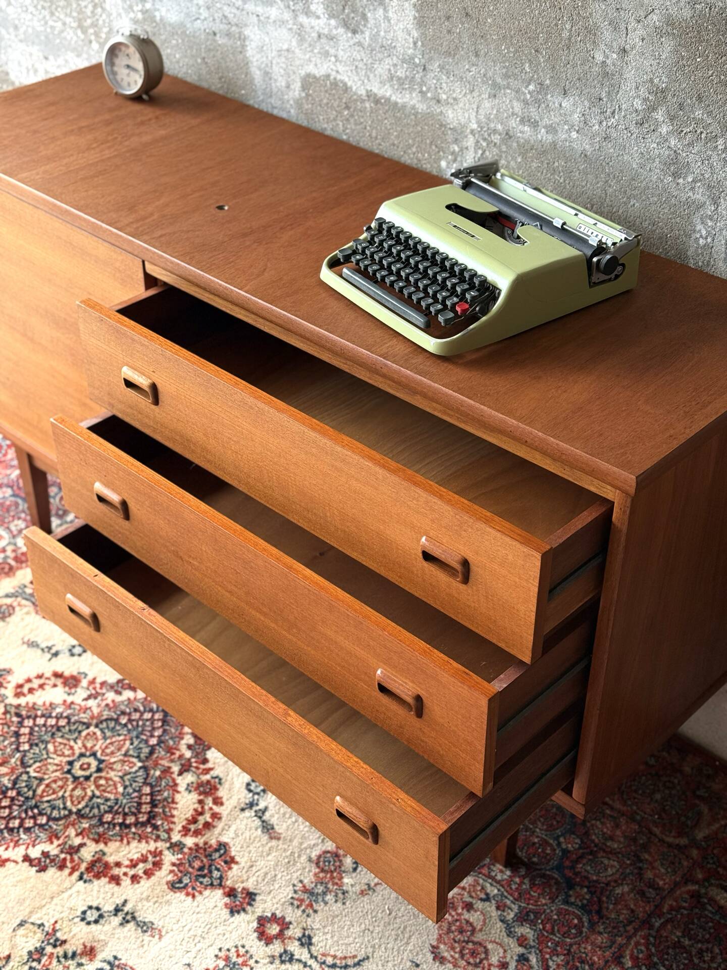 Enfilade buffet scandinave vintage en teck, 1960
