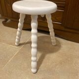 White tripod stool