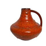 Carstens Workshop, 20th century red ceramic pot with handle