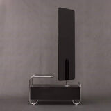 Bauhaus Beech Dressing Table and Mirror, Czech Modernism 1930s