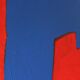 Minimalist abstract "blue shape" signed