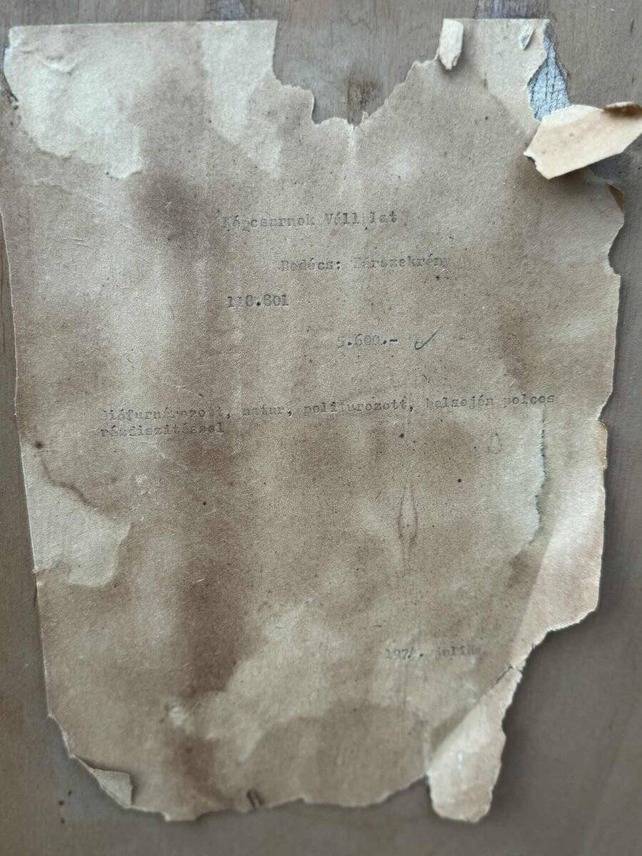 Mid-century modern bar cabinet by Sandor Bedecs, 1975