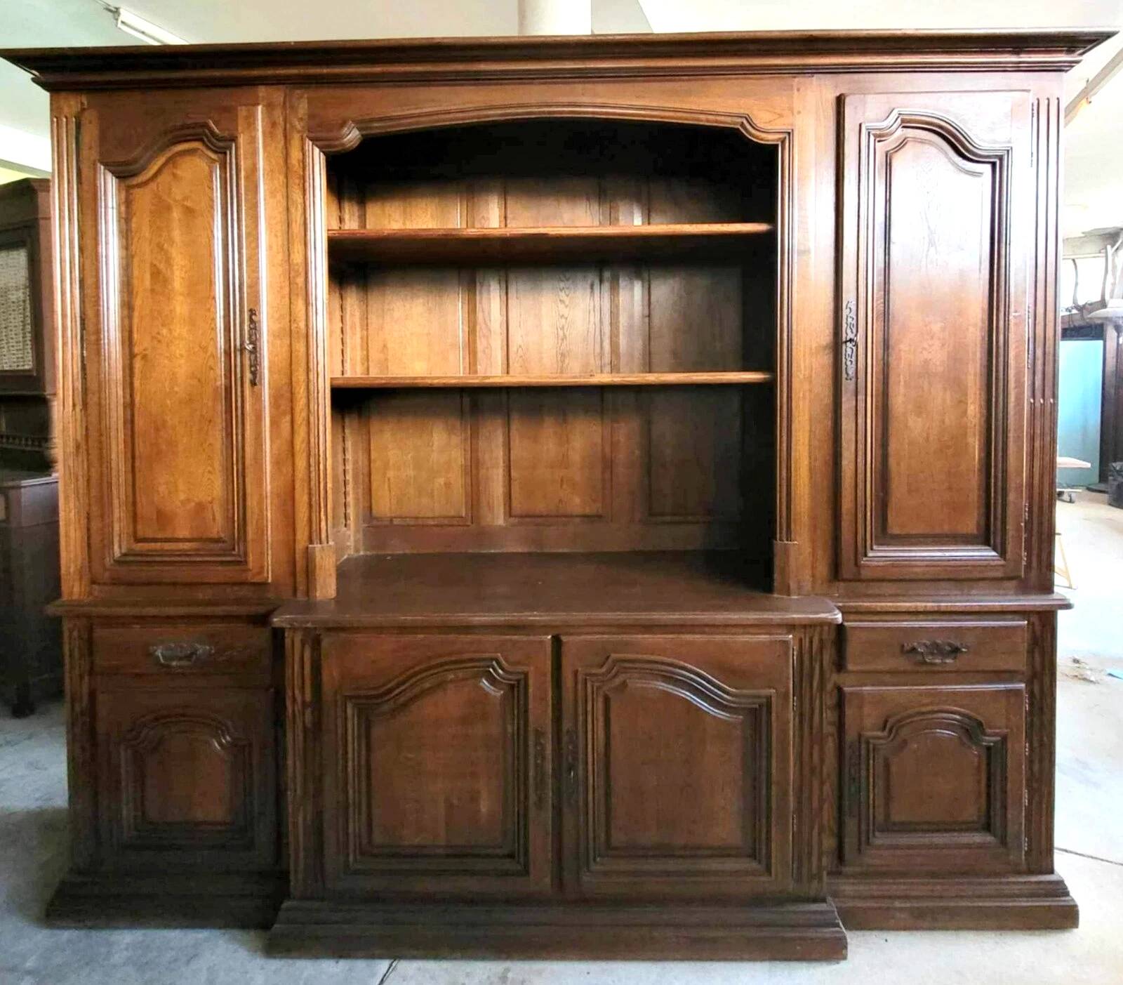 Vintage Rustic Bibus Sideboard in Solid Wood Circa 1980