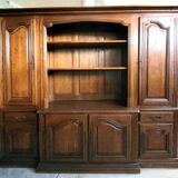 Vintage Rustic Bibus Sideboard in Solid Wood Circa 1980