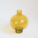 Vase rond jaune moutarde