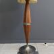Rare Wood floor lamp with contra diabolo base 1960s