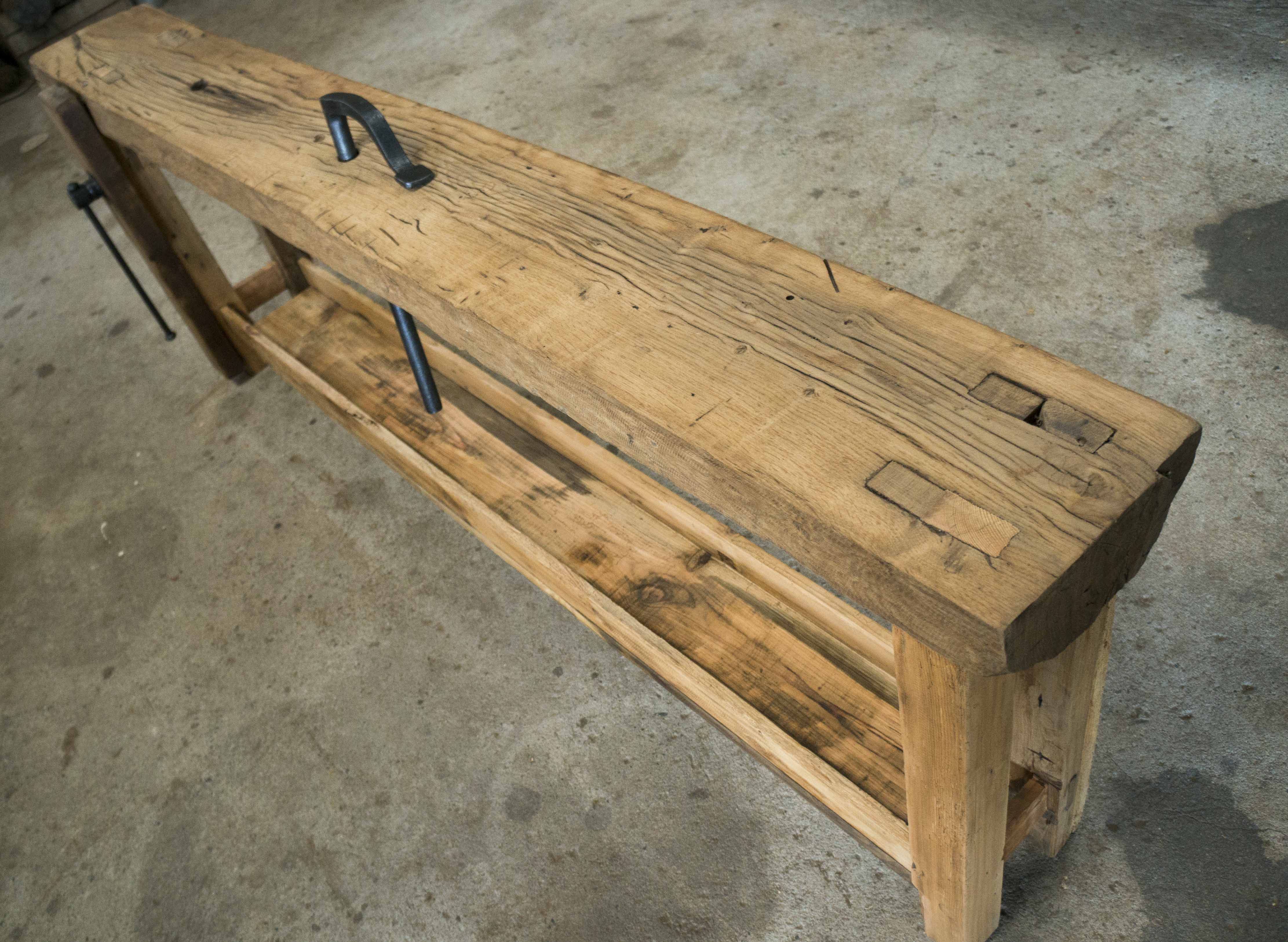 Old carpenter's workbench restored