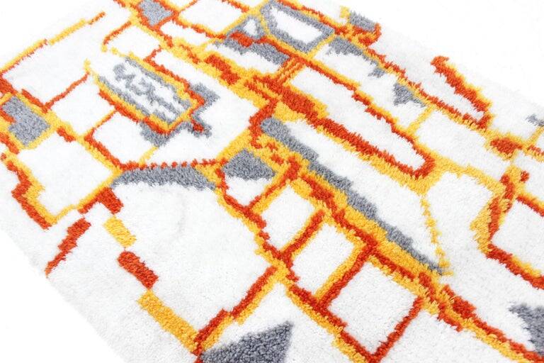 Midcentury Rug, Carpet, Denmark, Ege Rya Style, 1960s