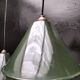 Enamelled sheet metal cone pendants