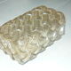 Vintage amber glass wall light