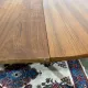 Table des années 1970 en teck avec 1 allonge