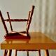 Vintage desk and chair for children in painted wood