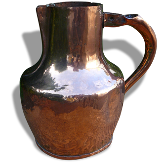 Old copper pitcher