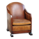 Unique, stately, comfortable sheepskin Art Deco design armchair