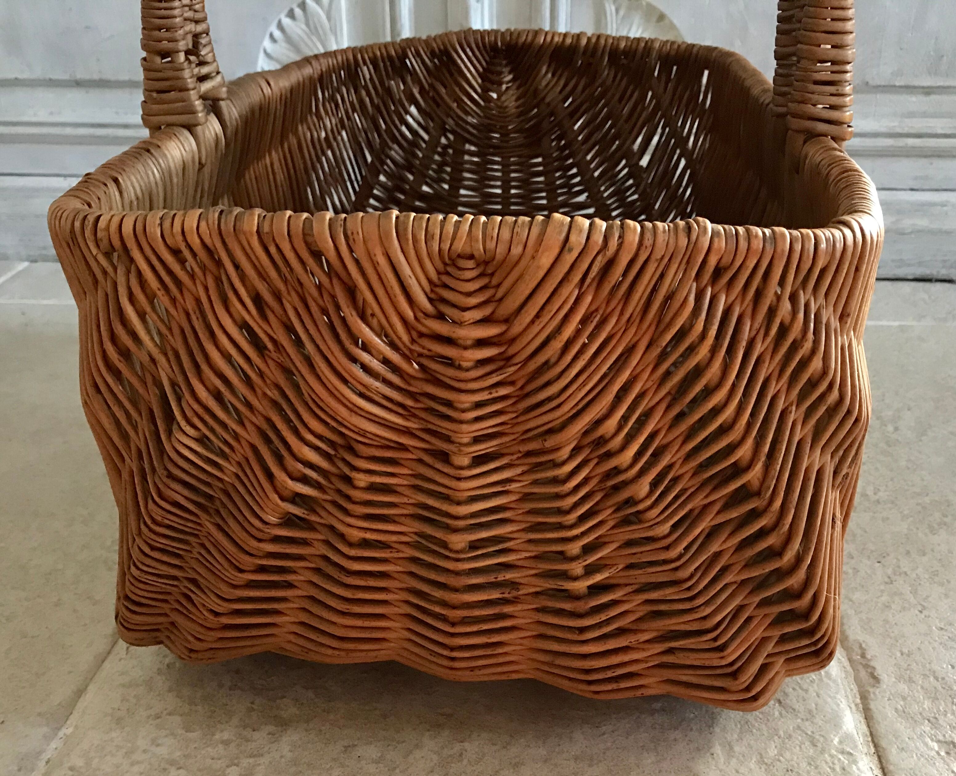 70's wicker basket