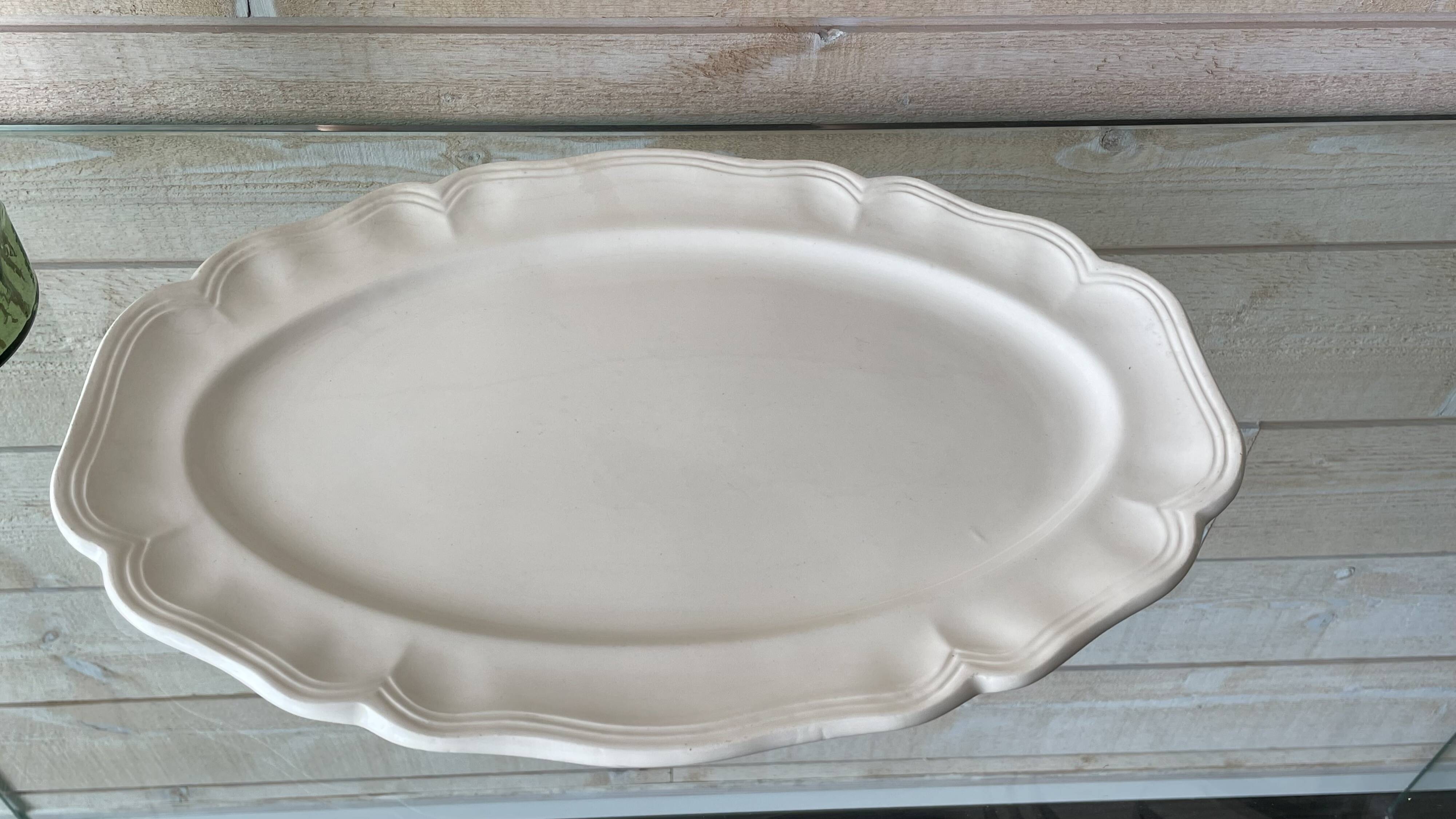 Sarreguemines France vintage oval serving dish