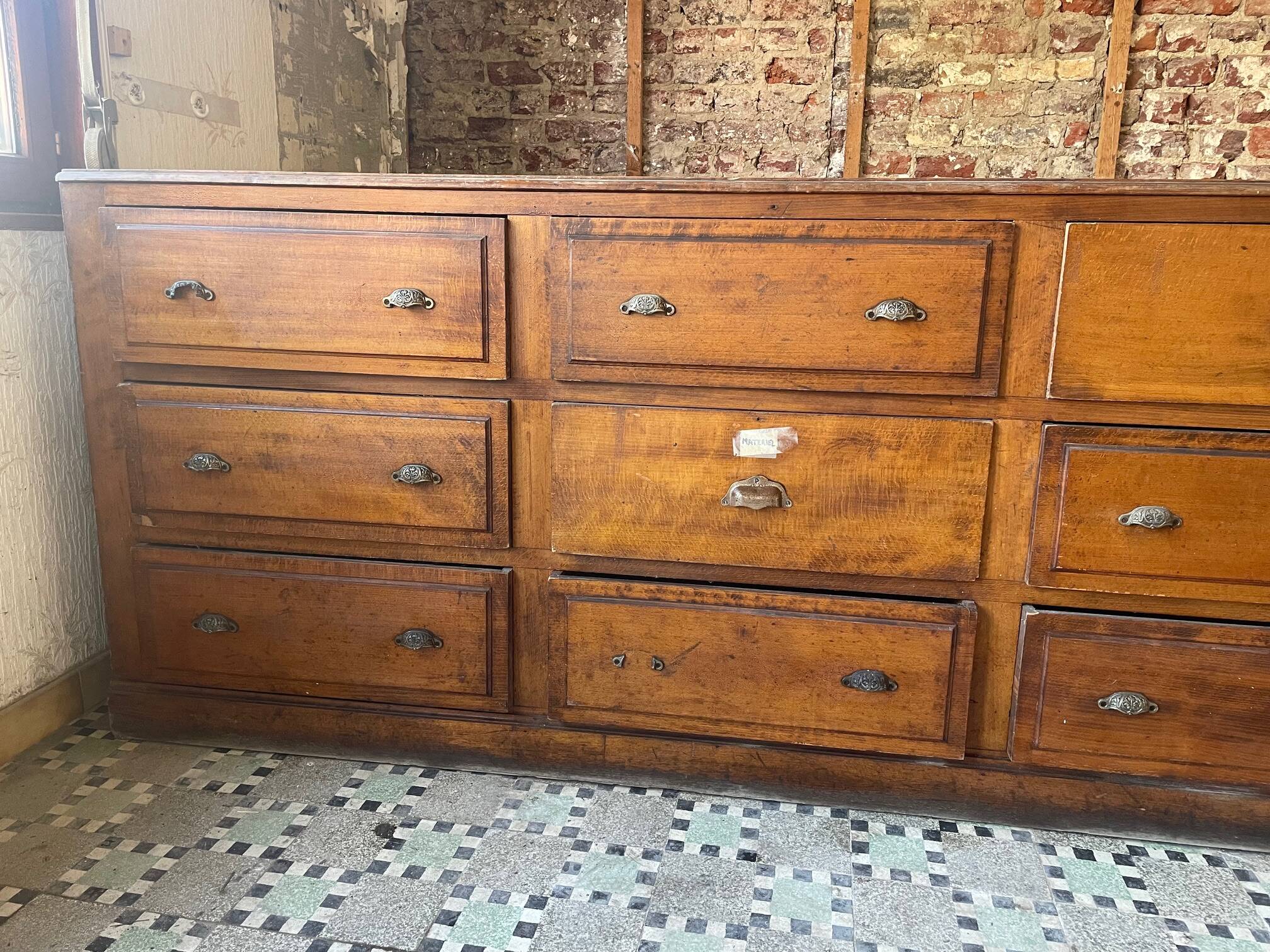 XL double-sided professional cabinet with drawers