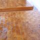 Vintage End Grain Wood Mosaic Tables  1960s