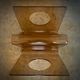 Michel Dumas' magazine rack in smoked altuglas, 1970s