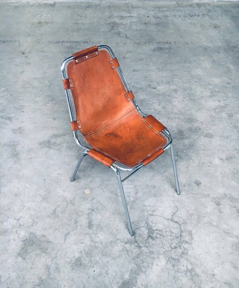 Italian Les Arcs Dining Chairs by Charlotte Perriand, 1960s, Set of 4