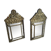 Paire de miroirs à parcloses Napoléon III - 59x35cm