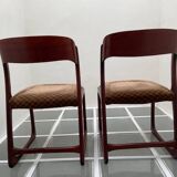 Pair of Baumann sled chairs