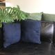 Paire de coussins bleus