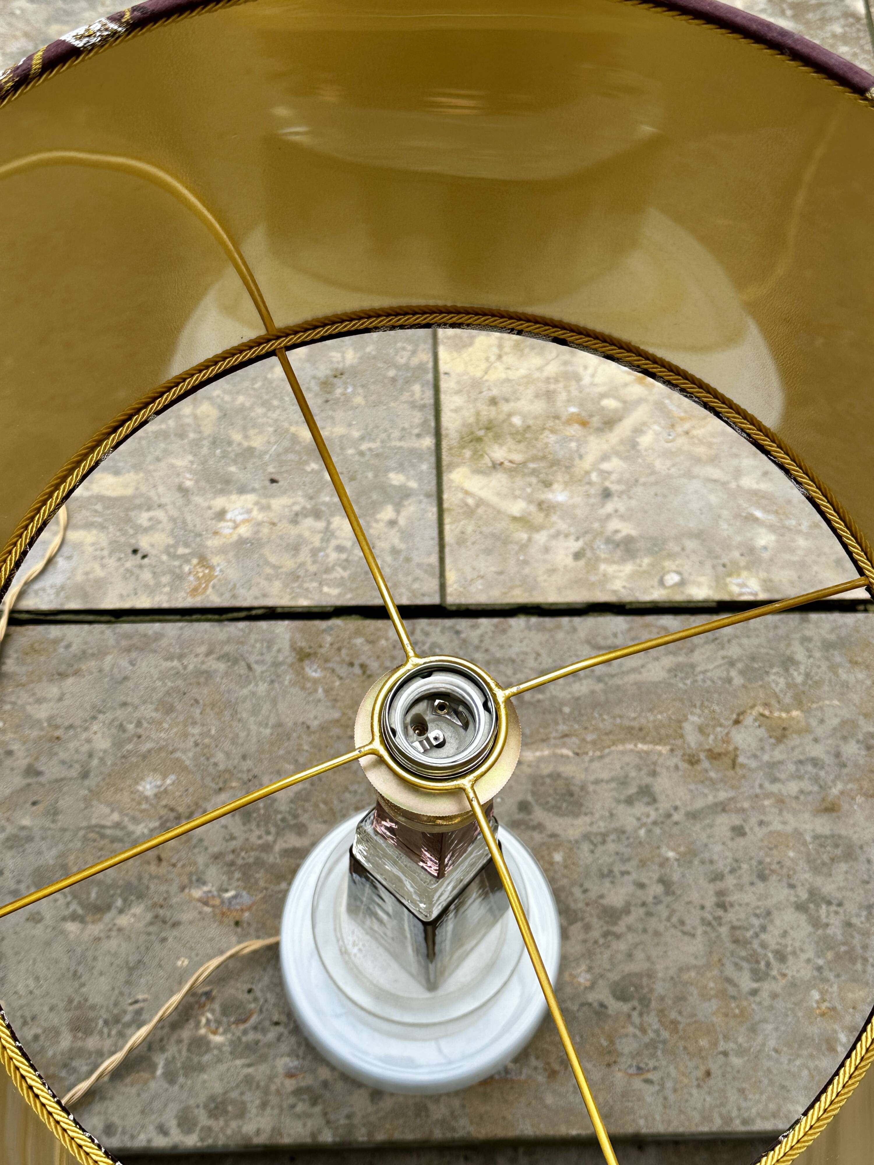 Antique Venetian lamp made of Murano glass