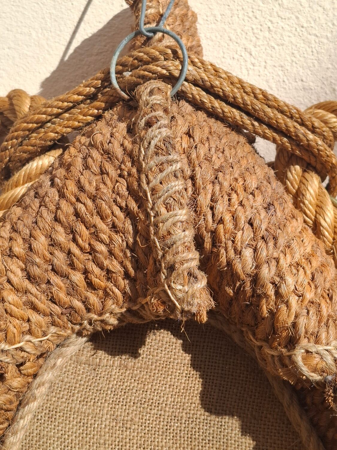Rope mirror by Audoux-Minnet 1950