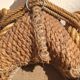 Rope mirror by Audoux-Minnet 1950