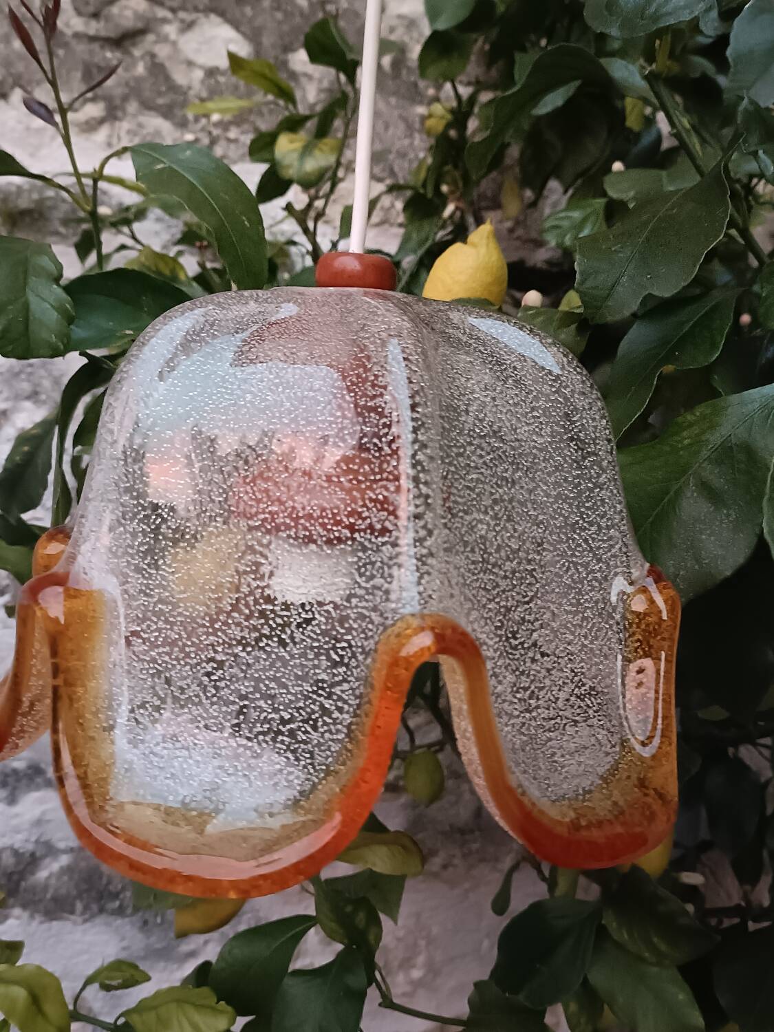 Suspension verre soufflé de Murano, 50'