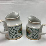 Lot 2 pots à lait villeroy & boch basket